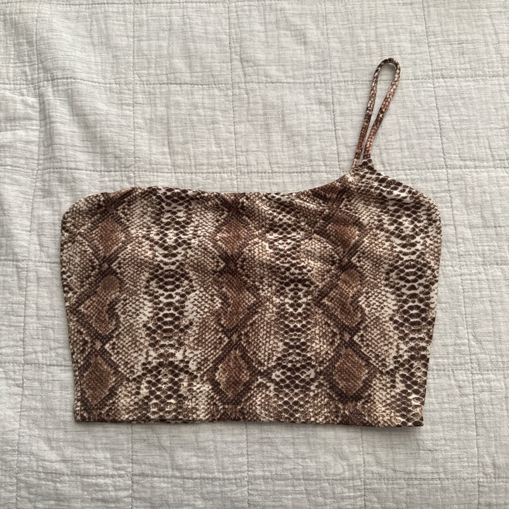 Windsor Brown and Tan Reptile Print Pet Top